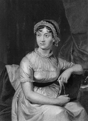 Jane Austen Engraved Portrait by War Is Hell Store Jane Austen Engraved Portrait by War Is Hell Store
