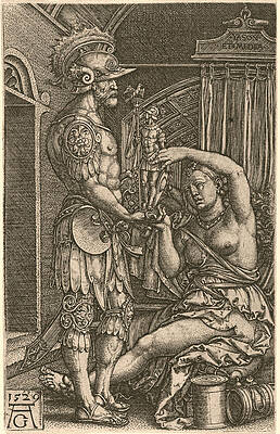 Jason and Medea Print by Heinrich Aldegrever