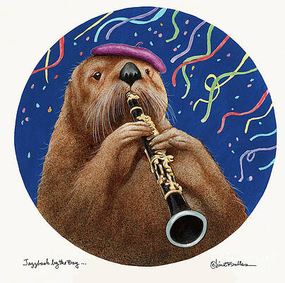 Wall Art - Painting - Jazzbash by the Bay... by Will Bullas