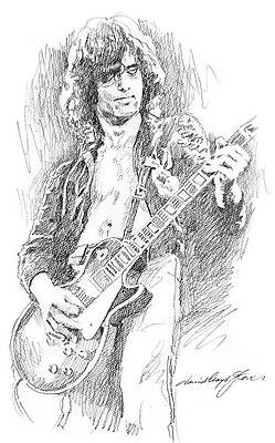 Jimmy Page Drawings | Fine Art America