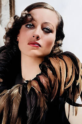 Joan Crawford Portrait by Chuck Staley Joan Crawford Portrait by Chuck Staley