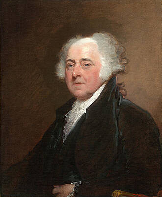John Adams 2 Print by Gilbert Stuart