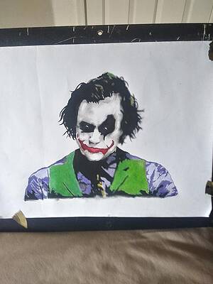 Wall Art - Drawing - Joker/Heath Ledger by J Louis Contreras