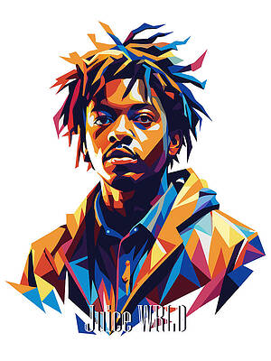 Wall Art - Digital Art - Juice WRLD #1 in WPAP Pop Art by Vector Artnesia
