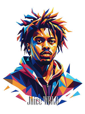 Wall Art - Digital Art - Juice WRLD #2 in WPAP Pop Art by Vector Artnesia