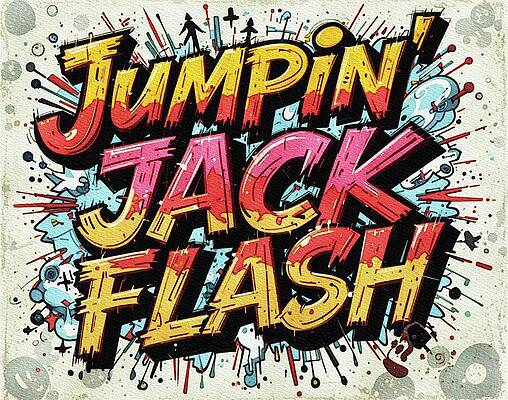 Wall Art - Painting - Jumpin Jack Flash by Esoterica Art Agency