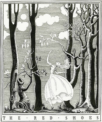 Wall Art - Drawing - Kay Nielsen illustrations - The red shoes -  Andersen's Fairy Tales 1924 by Kay Nielsen
