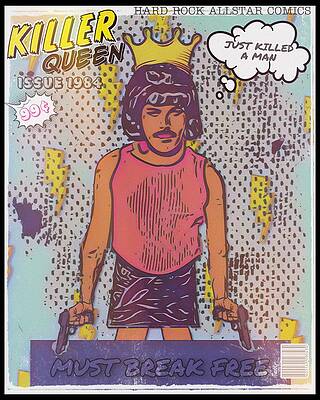 Wall Art - Digital Art - Killer Queen Issue 1984 by Christina Rick