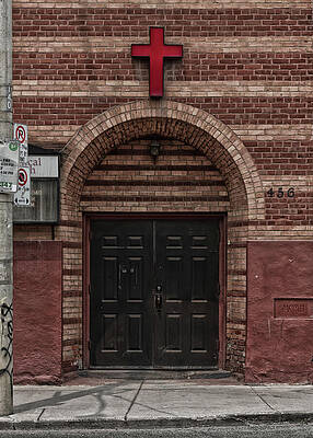 Wall Art - Photograph - King Street East Methodist Church No 4 Color Version by Brian Carson