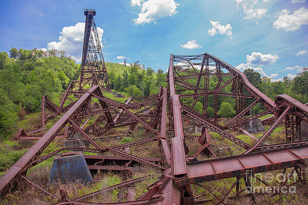 Kinzua Bridge Skywalk Wreckage Two by Randy Steele Kinzua Bridge Skywalk Wreckage Two by Randy Steele