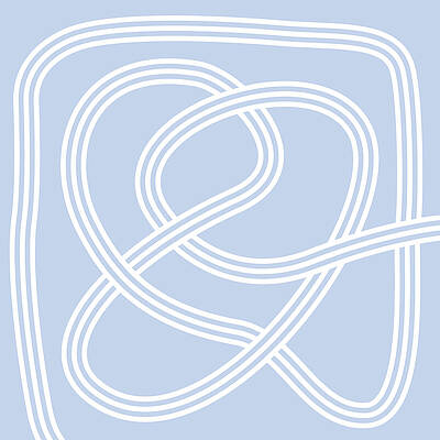 Knot 1 in blue by Nikita Coulombe