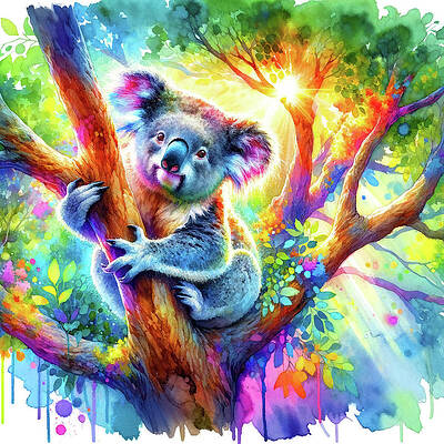 Colorful Koala by Chris Butler