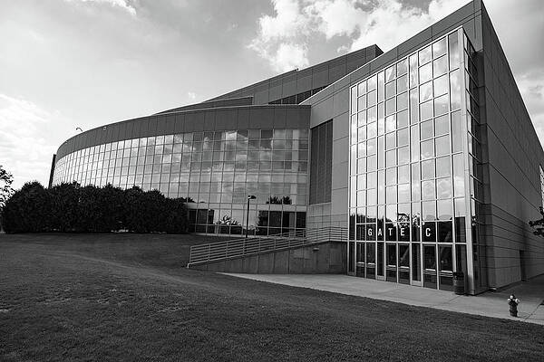 Kohl Center basketball arena for the University of Wisconsin in black and white by Eldon McGraw Kohl Center basketball arena for the University of Wisconsin in black and white by Eldon McGraw