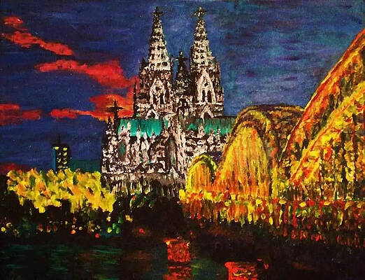 Wall Art - Painting - Koln, Germany by Emerald Wave