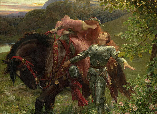 Wall Art - Painting - La Belle Dame sans Merci, 1902 by Frank Dicksee