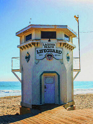 Art Deco 12th Street Lifeguard Station - South Beach Photograph by  Chrystyne Novack - Fine Art America