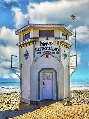 Art Deco 12th Street Lifeguard Station - South Beach Photograph by  Chrystyne Novack - Fine Art America