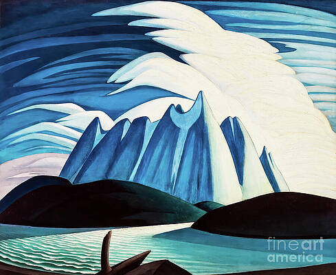 Wall Art - Painting - Lake and Mountains by Lawren Harris 1928 by Lawren Harris