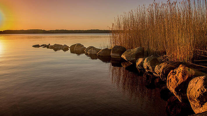 Lake in beautiful sunset by Karlaage Isaksen Lake in beautiful sunset by Karlaage Isaksen