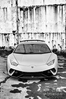 Wall Art - Photograph - Lamborghini Huracan Performante Monochrome by Tim Gainey