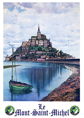 Wall Art - Painting - Le Mont, Saint Michel, France by Long Shot