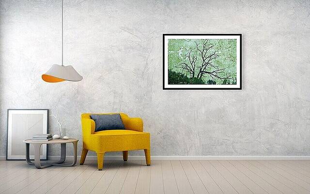Wall Art - Mixed Media - Leafless Tree on Overcast Day visualization  by Lorena Cassady
