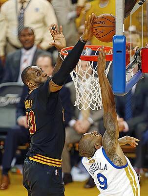 Lebron James The Block by Steve Palmer