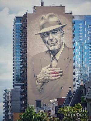 Leonard Cohen Mural by Diana Rajala Leonard Cohen Mural by Diana Rajala