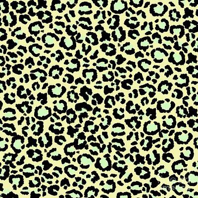 Leopard Pattern in Mint Green on Oatmeal by Colleen Cornelius Leopard Pattern in Mint Green on Oatmeal by Colleen Cornelius