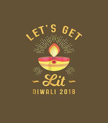 Lets Get Lit Diya Rangoli Lamp Mandala Diwali by OakleyRay5Mimi