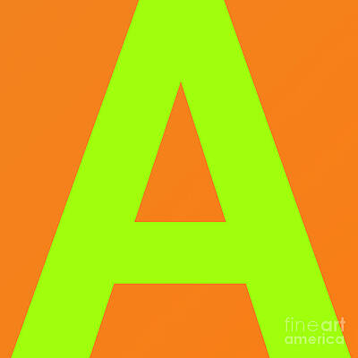 Wall Art - Digital Art - Letter A#3 by Exors