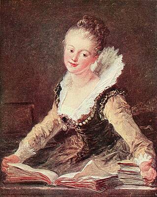 Wall Art - Painting - L'Etude by Jean-Honore Fragonard