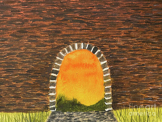 Wall Art - Painting - Light at the End of the Tunnel by Lisa Neuman
