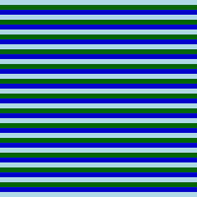 [ Thumbnail: Light Blue, Dark Green, and Blue Colored Stripes Pattern Shower Curtain ]