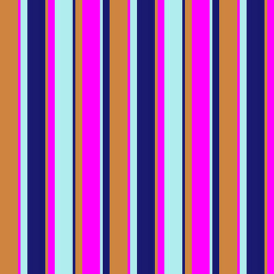 [ Thumbnail: Light Brown, Fuchsia, Turquoise, and Midnight Blue Colored Lines Pattern Acrylic Print ]