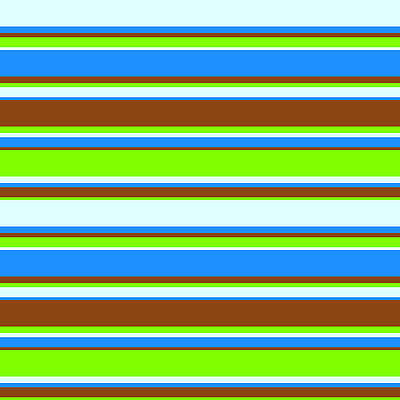 [ Thumbnail: Light Cyan, Blue, Brown, and Chartreuse Colored Lined/Striped Pattern Duvet Cover ]