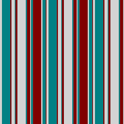 [ Thumbnail: Light Gray, Teal, and Maroon Colored Stripes/Lines Pattern Acrylic Print ]