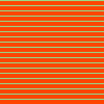 [ Thumbnail: Light Green and Red Colored Lines/Stripes Pattern Wood Print ]