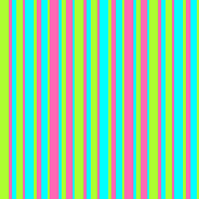 [ Thumbnail: Light Green, Hot Pink, and Aqua Colored Stripes Pattern Acrylic Print ]