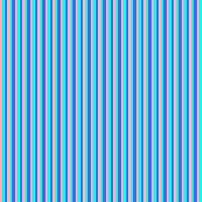 [ Thumbnail: Light Pink, Cyan, and Royal Blue Colored Striped Pattern Art Print ]