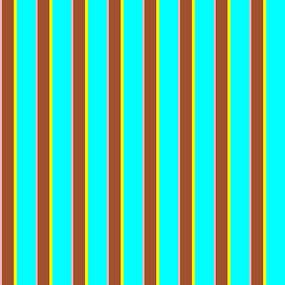 [ Thumbnail: Light Pink, Sienna, Yellow, and Aqua Colored Lined Pattern Duvet Cover ]