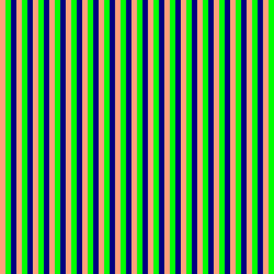 [ Thumbnail: Light Salmon, Lime, and Blue Colored Pattern of Stripes Tote Bag ]