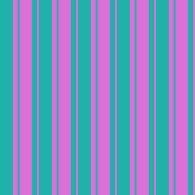 [ Thumbnail: Light Sea Green and Orchid Colored Pattern of Stripes Fleece Blanket ]