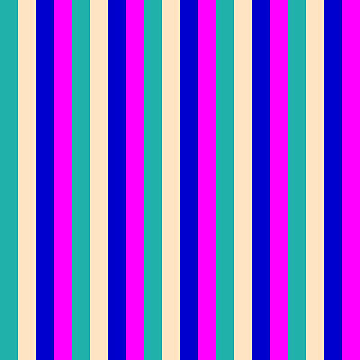 [ Thumbnail: Light Sea Green, Bisque, Blue, and Fuchsia Colored Pattern of Stripes Duvet Cover ]