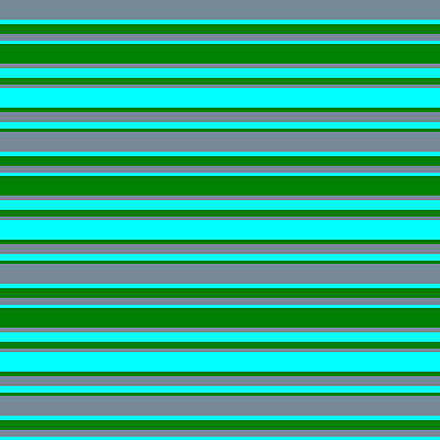 [ Thumbnail: Light Slate Gray, Aqua, and Green Colored Lines/Stripes Pattern Poster ]