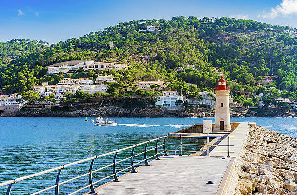 Lighthouse in Port de Andratx on Mallorca island, Spain Balearic islands by Alex Winter Lighthouse in Port de Andratx on Mallorca island, Spain Balearic islands by Alex Winter