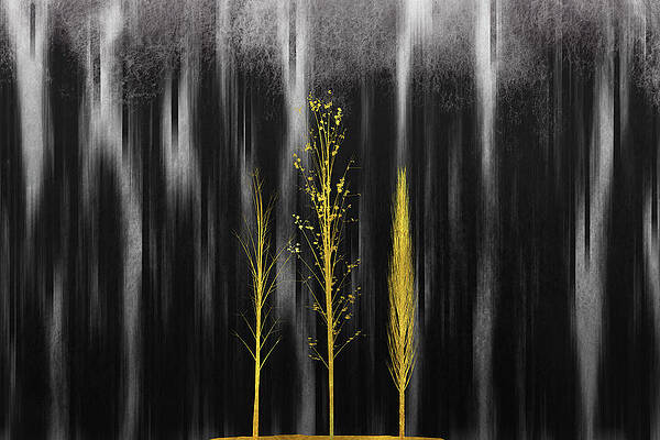 Wall Art - Drawing - Lights in the dark by Cesar Torres