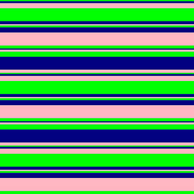 [ Thumbnail: Lime, Blue, and Light Pink Colored Lines/Stripes Pattern Framed Print ]