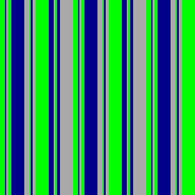 [ Thumbnail: Lime, Dark Blue, and Dark Gray Colored Stripes/Lines Pattern Acrylic Print ]