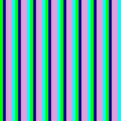 [ Thumbnail: Lime, Dark Blue, Plum, and Aqua Colored Lined/Striped Pattern Acrylic Print ]